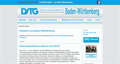 Desktop Screenshot of dstg-bw.de